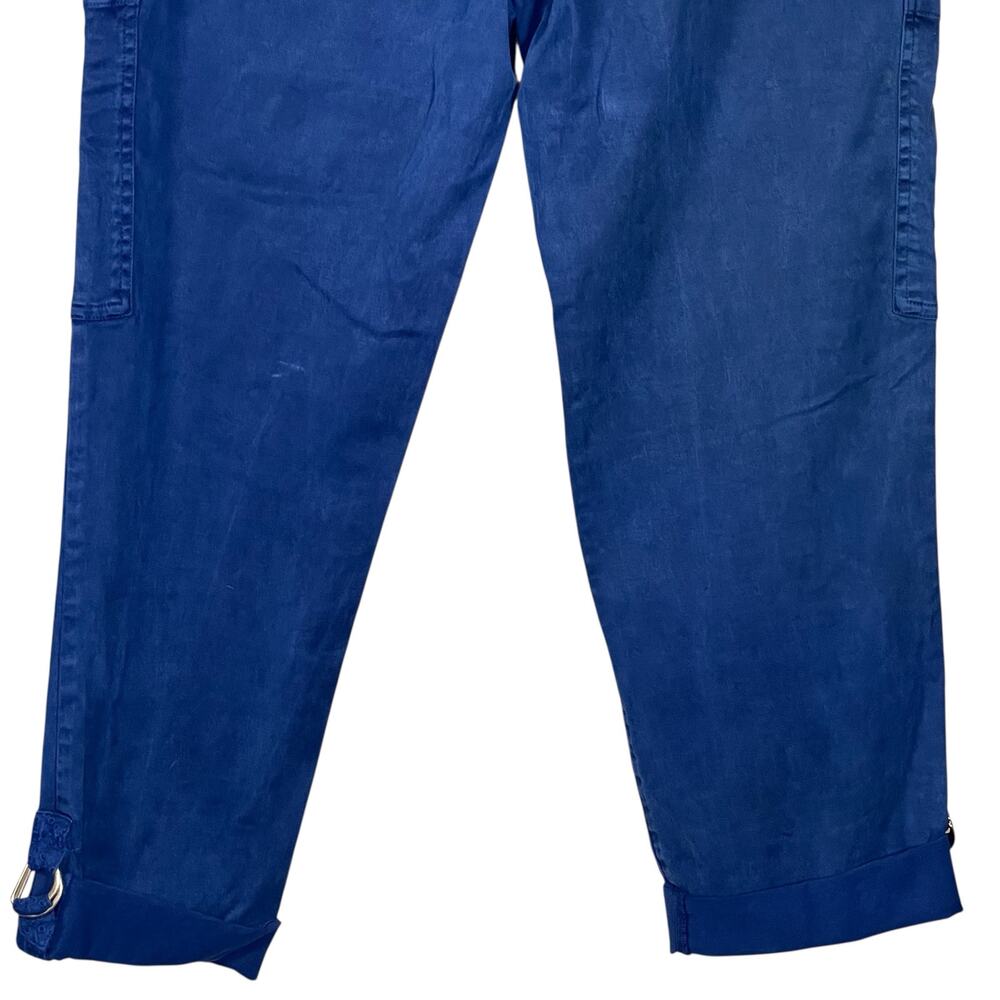 Soft Surroundings “Mira Vista Eyelet Crop Pants” in Patriot Blue Size Small NWT - Picture 10 of 15